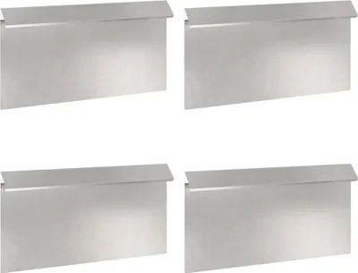 Produktbild von Schneckenzaun 4 pcs Silber 50 x 3,5 x 25 cm Edelstahl