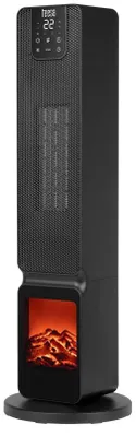Obrázek produktu pro Teesa TSA8062 Horkovzdušný ventilátor s imitací krbu 800/2000W, černá