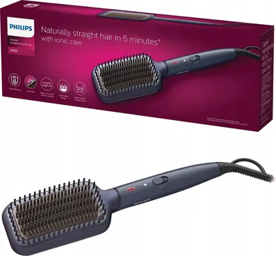 Zdjęcie produktu dla Philips 5000 series BHH885/00 narzdzie do stylizacji wosw szczotka prostujca ciepy niebieski 1,8 m