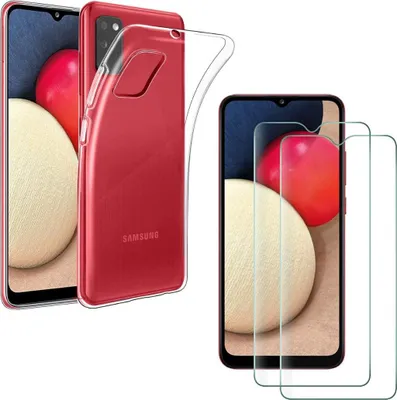 Obrázok produktu pre Puzdro pre Samsung Galaxy A02S s 2 ochrannými krytmi obrazovky z tvrdeného skla Phonillico®