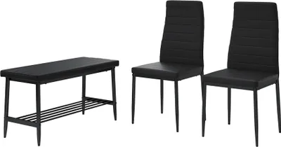 Obrázek produktu pro Lavice a židle Vicco Grand Černá 85 x 46.5 cm 3dílná sada, Model 51759