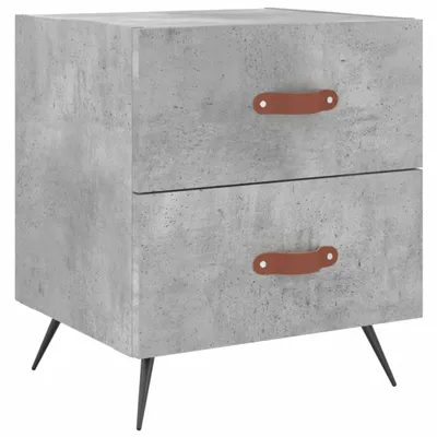 Produktbild von Nachttisch Betongrau 40x35x47,5 cm Holzwerkstoff