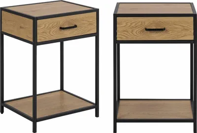 Produktbild von Seaford Nachttisch 1 Schublade 1 Regal Natur.