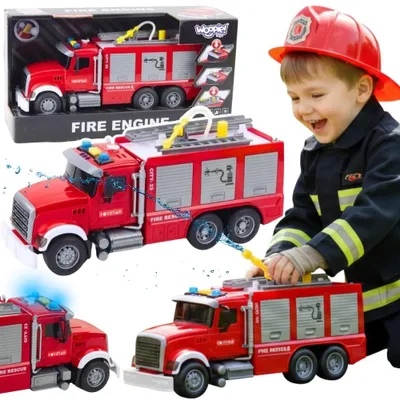 Image de Camion de pompiers Woopie avec bruit d'eau et lumières, échelle 1:14