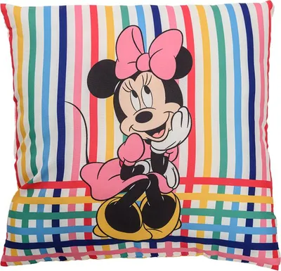 Productafbeelding van Decoratief kussen MICKEY MOUSE, 40x40 cm - verkrijgbaar in verschillende kleuren. Kleur: Strepen
