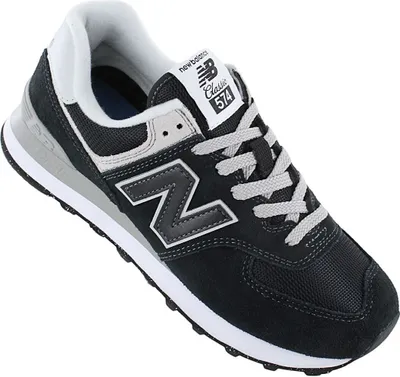 A single New Balance sneaker is shown from a slightly elevated side angle against a white background.