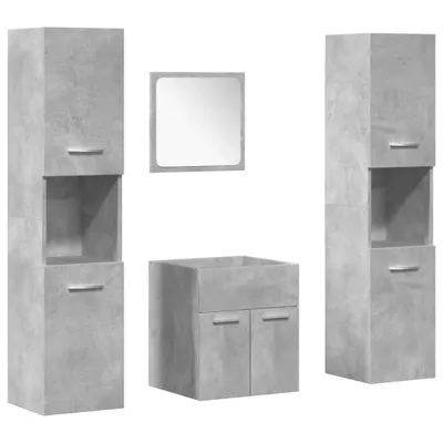Produktbild von VidaXL 3324873, Grau, Holz, 410 mm, 385 mm, 460 mm, 4 Stück(e)