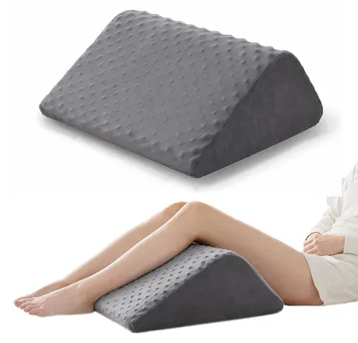 Image de Omgoods - Coussin en mousse à mémoire de forme triangulaire pour le soutien des jambes et des hanches