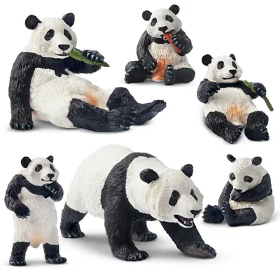 Produktbild von Toymany Panda Familie 6 Teile Tierfiguren Set F-XIONM01-04PJT