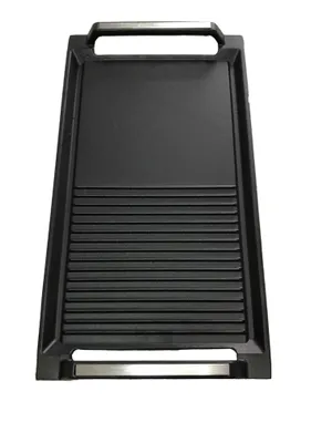 Produktbild von WOLKENSTEIN Grillpfanne Gusspfanne Grillplatte Gusseisen GP 1W 45,5 x 27,2 cm