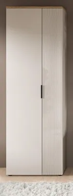 Produktbild von Flurschrank "Skid" in Kaschmir Sand und Evoke Eiche Schuhschrank 60 x 190 cm