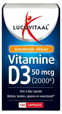 Produktbild von Vitamin D3 50 mcg 120 Kapseln