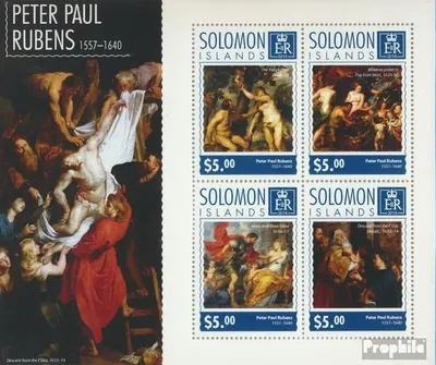 Produktbild von Briefmarken Salomoninseln 2014 Mi 2972-2975 Kleinbogen (kompl. Ausg.) postfrisch Peter Paul Rubens