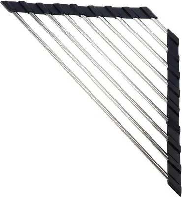 Produktbild von Faltbarer Küchenabfall-Entwurf mit Rutschfläche - 41 cm Länge - Schiefer Schwarz