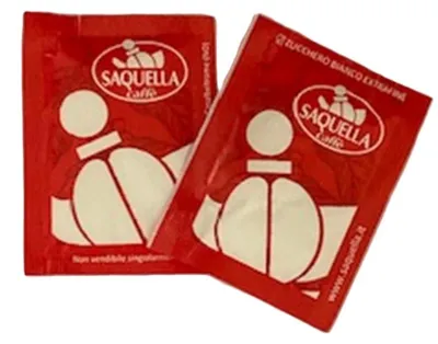 Produktbild von Saquella Zuckertütchen weiß | 30 Stück Sachets à 4 g