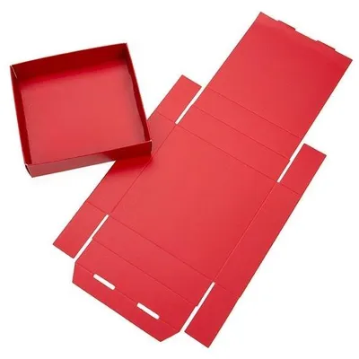 Produktbild von Pappschachtelböden Rot 10.5x2.5x10.8cm (25 Stück) [RD99]