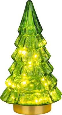 Immagine prodotto di Decorazione MagicHome Natale, Albero, 12xLED bianco caldo, 2xAA, IP20, 12x12x24 cm