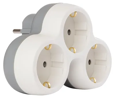 Immagine prodotto di Adattatore con 3 prese, 16 A, bianco