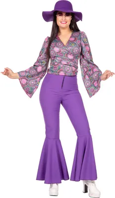 Image de Chemisier hippie Flower Power violet 40