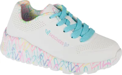 Image de Skechers Uno Lite 314976L-WPTQ, baskets, pour filles, blanc, taille : 38