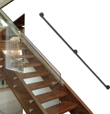 Produktbild von 6,6 Fuß Treppenhandlauf Wandmontage Loftrohr