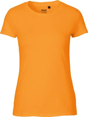 Immagine prodotto di Neutral O81001 | donna Maglietta aderente / 100% cotone equosolidale - Colore: Arancione - Taglia: L