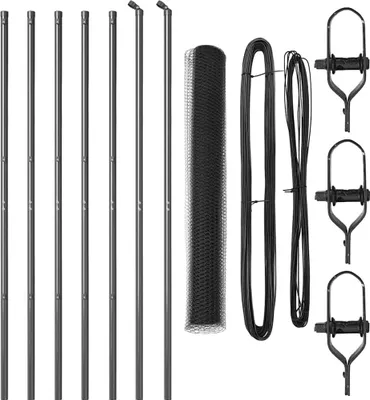 Image de Poteaux de clôture vidaXL gris