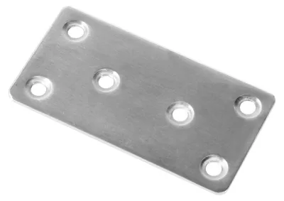Produktbild von Edelstahl Lochblech Blech Lochplatte Holzverbinder Flachverbinder Verbinder 80x40mm
