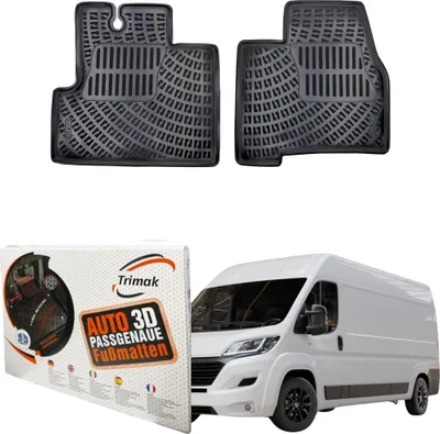 Produktbild von Trimak Autofußmatten kompatibel mit Fiat Ducato III Typ 250 Auto Allwetter Gummimatten