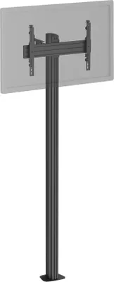 Produktbild von Wandhalterung für Fernseher, Standfußmodell, für Bildschirme von 32'' bis 75'', Höhe 240 cm, schwarz, zur Befestigung