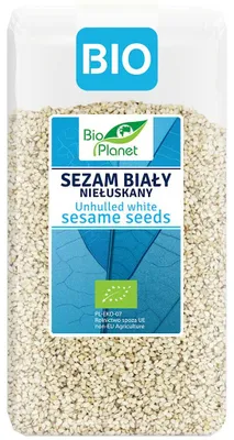 SEZAM BIAŁY NIEŁUSKANY BIO 400 g - BIO PLANET