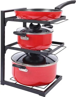 Produktbild von Famanu Pannenregal Höhenverstellbar - 3 Etagen, Schwarz