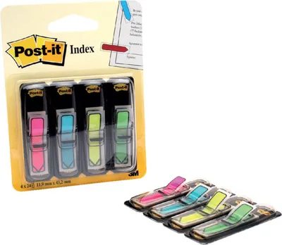 Produktbild von Post-It 684-ARR4, Blau, Grün, Pink, Gelb