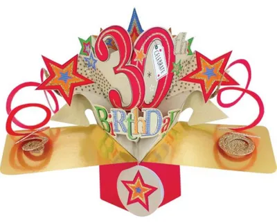 Produktbild von Grußkarte PopUp "30th Birthday"