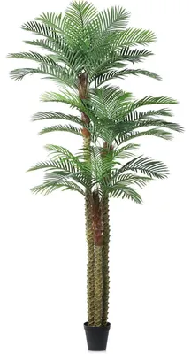 Obrázek produktu pro Umělá palma, výška 300 cm, odolná vůči UV záření, vhodná pro vnitřní i venkovní dekorace, 1 kus