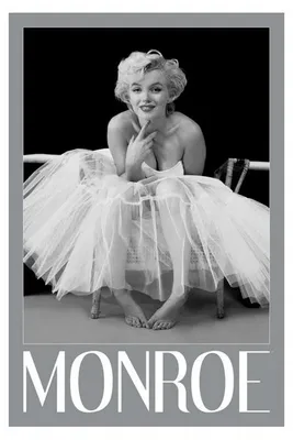 Obrázek produktu pro Marilyn MONROE – Balerína – Stříbrný rámeček – 61 x 91,5 cm – Plakát