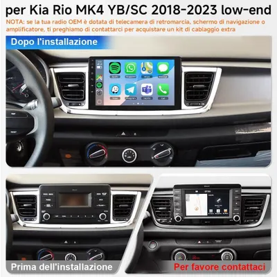 Obrázok produktu pre Autorádio - Autostereó - Multimediálny prehrávač - Navigačný systém - Rádio s dotykovým displejom - 9-palcový HD displej