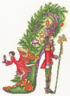 Produktbild von Bothy Threads Kreuzstich Stickpackung "Eine Weihnachtsgeschichte", Zählmuster, XSK28, 22x30,5cm