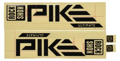 Zdjęcie produktu dla Zestaw naklejek na widelec RockSh.Pike Ult. 27/29" 11.4018.105.066, czarny połysk do srebrnego