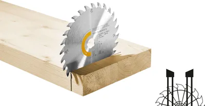 Produktbild von Festool Kreissägeblatt HW 168x1,8x20 W28 WOOD UNIVERSAL