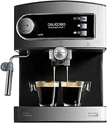 Image de Machine à expresso 20 bars, 850 W, 1,5 l, en acier inoxydable