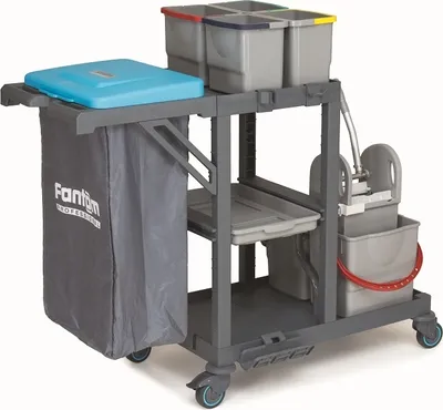 Produktbild von CHEFGASTRO Reinigungswagen Procart 311 BxTxH 1380x620x1260mm