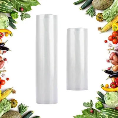 Productafbeelding van ASelected 2 rollen vacuümzakken 20 x 600 cm & 28 x 600 cm vacuümfolie vacuümzakken voor alle vacumeermachines, sterk - ShopVlot