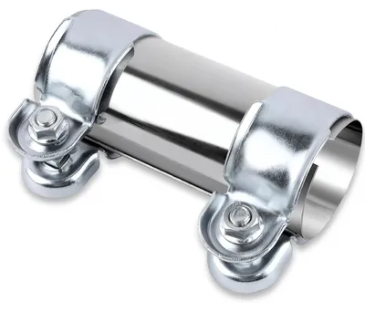 Productafbeelding van Roestvrij Stalen Uitlaatklem met Dubbele Klem 60 x 125 mm