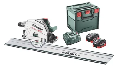 Produktbild von Metabo KT 18 LTX 66 BL Akku Tauchkreissäge 18 V 165 mm Brushless ( 691172810 ) + 2x Akku 8,0 Ah + Ladegerät + Führungsschiene + metaBOX