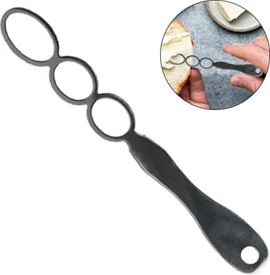 Produktbild von 22 cm Hand Butterrührer, Natural Butter Blender, Edelstahl Rührwerkzeug für Küche & Camping