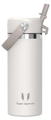Immagine prodotto di Borraccia per bambini Sparrow, acciaio inossidabile, 500 ml, thermos con cannuccia