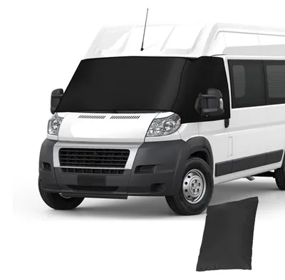 Produktbild von Windschutzscheibenabdeckung 600D Oxford Schwarz für Fiat Ducato X250/290, Peugeot Boxer, Citroen Jumper 2006-2025