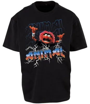 Produktbild von The Muppets T-Shirt Herren Animal Repeat Rock schwarz XXL