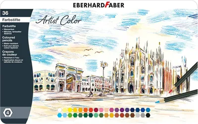 Obrázek produktu pro EBERHARD FABER 516136 EBERHARD FABER Šestihranná barevná tužka Artist Color, krabička 36 ks
